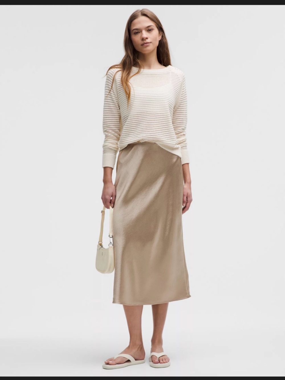 Lululemon Satin Midi Skirt